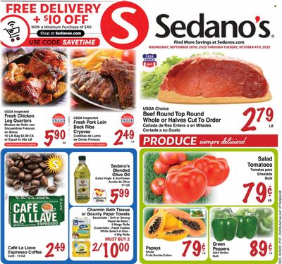 Sedano's (FL) Weekly Ad Flyer Specials September 28 to October 4, 2022