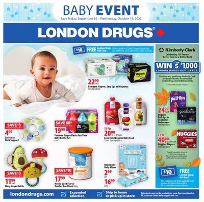 London Drugs Baby Event Flyer September 30 to October 19