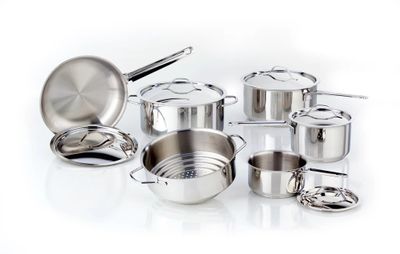 Meyer Classic 11-Piece Stainless Steel Cookware Set - Silver On Sale for $ 199.99 ( Save $ 590.00 ) at Best Buy Canada