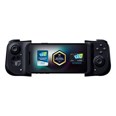 Razer Kishi Mobile Game Controller / Gamepad for iPhone iOS: Works with most iPhones – X, 11, 12, 13, 13 Max - Apple Arcade, Amazon Luna, Google Stadia - Lightning Port Passthrough - MFi Certified $69.99 (Reg $89.00)