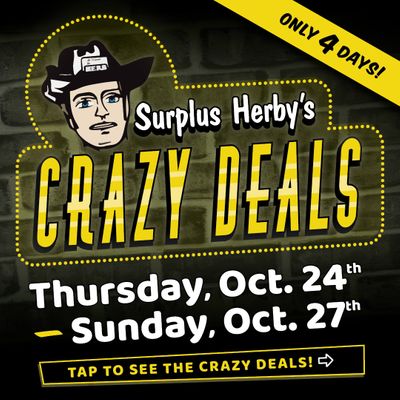 Surplus Herby's Flyer October 24 to 27