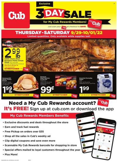 Cub Foods (MN) Weekly Ad Flyer Specials September 29 to October 1, 2022