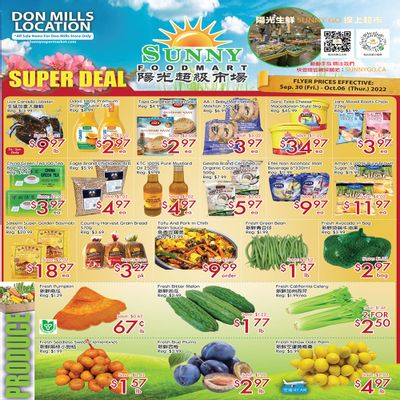 Sunny Foodmart (Don Mills) Flyer September 30 to October 6