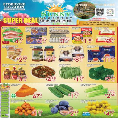 Sunny Foodmart (Etobicoke) Flyer September 30 to October 6