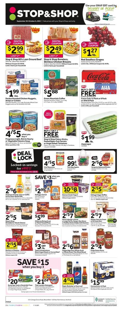 Stop & Shop (CT) Weekly Ad Flyer Specials September 30 to October 6, 2022