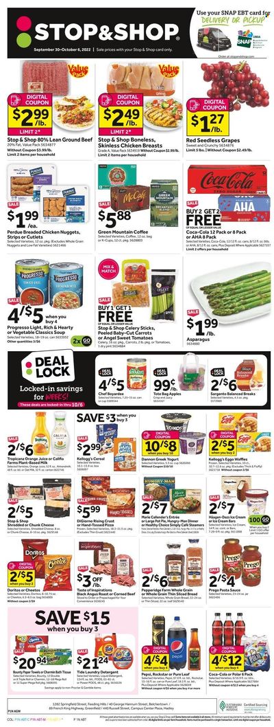 Stop & Shop (MA) Weekly Ad Flyer Specials September 30 to October 6, 2022