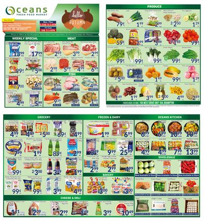 Oceans Fresh Food Market (West Dr., Brampton) Flyer September 30 to October 6