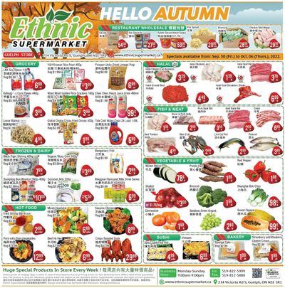 Ethnic Supermarket (Guelph) Flyer September 30 to October 6