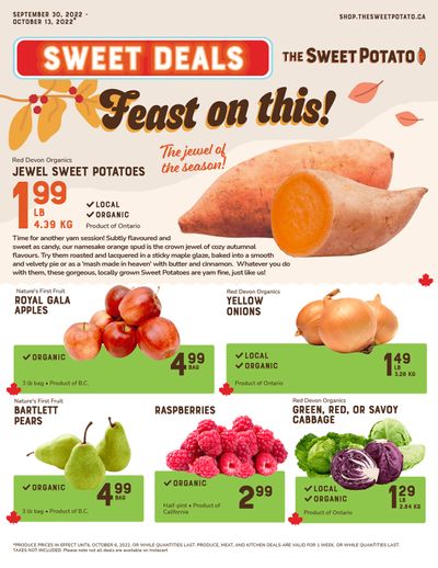 The Sweet Potato Flyer September 30 to October 13