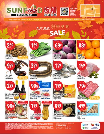 Sunfood Supermarket Flyer September 30 to October 6