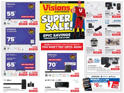 Visions Electronics Flyer September 30 to October 6