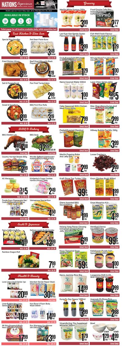 Nations Fresh Foods (Toronto) Flyer September 30 to October 6