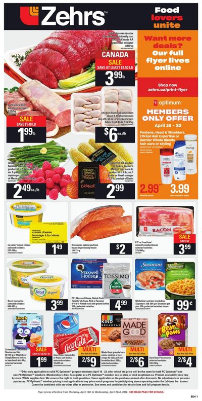 Zehrs Flyer April 16 to 22