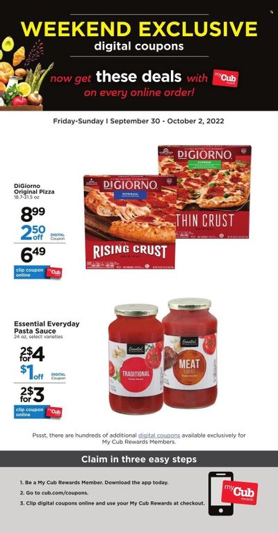 Cub Foods (MN) Weekly Ad Flyer Specials September 30 to October 2, 2022