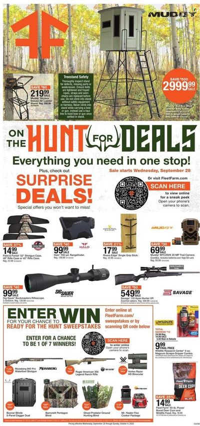 Fleet Farm (IA, MN, ND, WI) Weekly Ad Flyer Specials September 28 to October 9, 2022