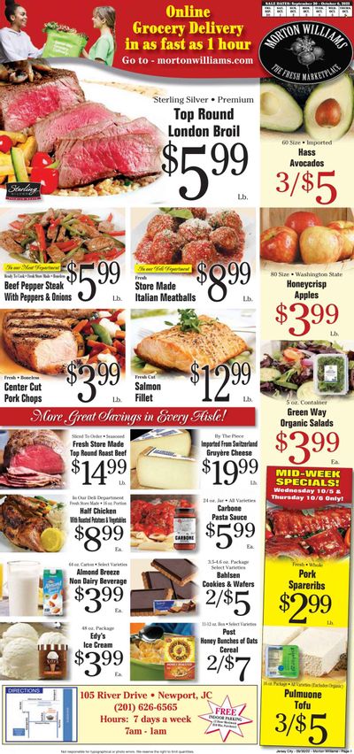 Morton Williams (NJ) Weekly Ad Flyer Specials September 30 to October 6, 2022