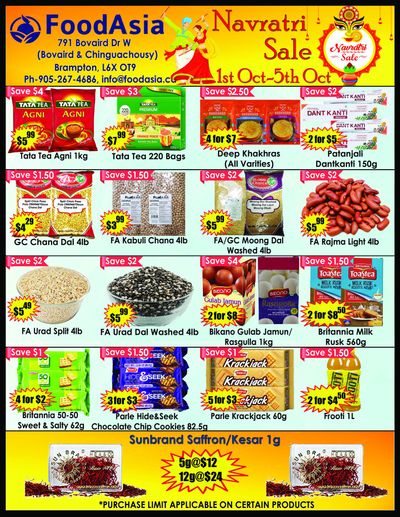 FoodAsia Flyer October 1 to 5