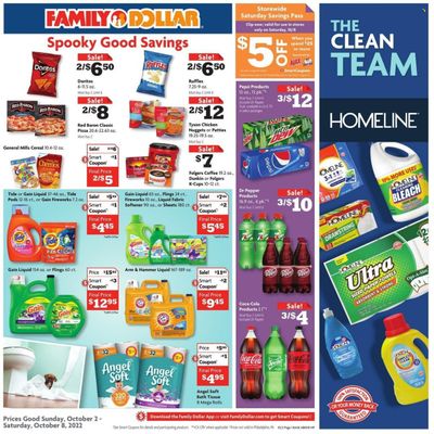 Family Dollar Weekly Ad Flyer Specials October 2 to October 8, 2022