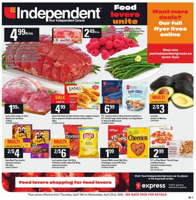 Independent Grocer (Atlantic) Flyer April 16 to 22