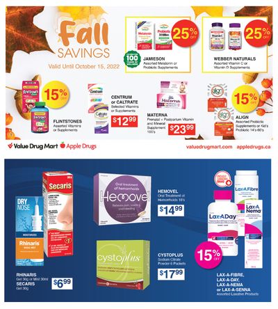Apple Drugs Flyer October 2 to 15