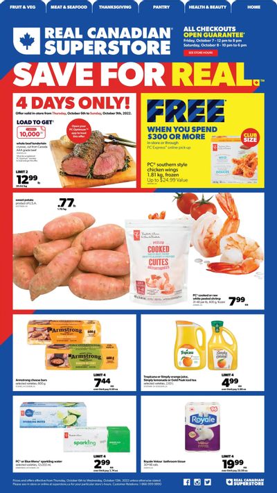 Real Canadian Superstore (West) Flyer October 6 to 12