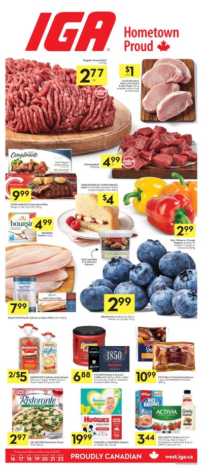 IGA (West) Flyer April 16 to 22