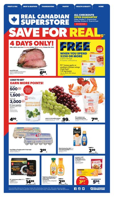 Real Canadian Superstore (ON) Flyer October 6 to 12