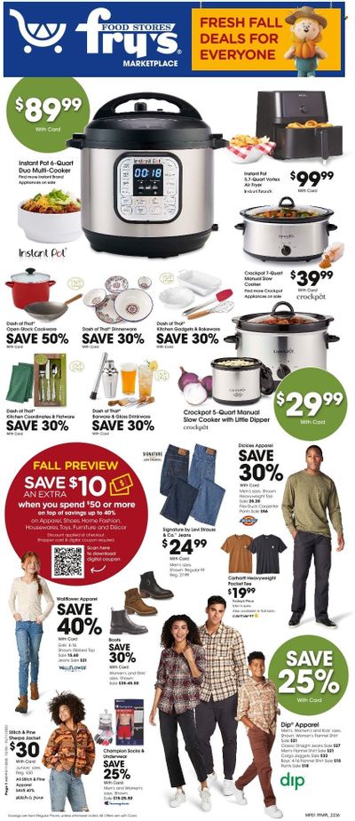 Fry’s (AZ) Weekly Ad Flyer Specials October 5 to October 11, 2022