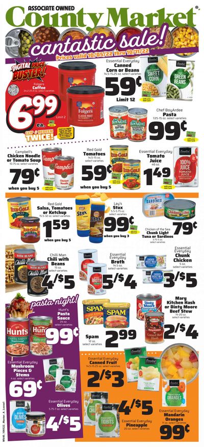 County Market (IL, IN, MO) Weekly Ad Flyer Specials October 5 to October 11, 2022