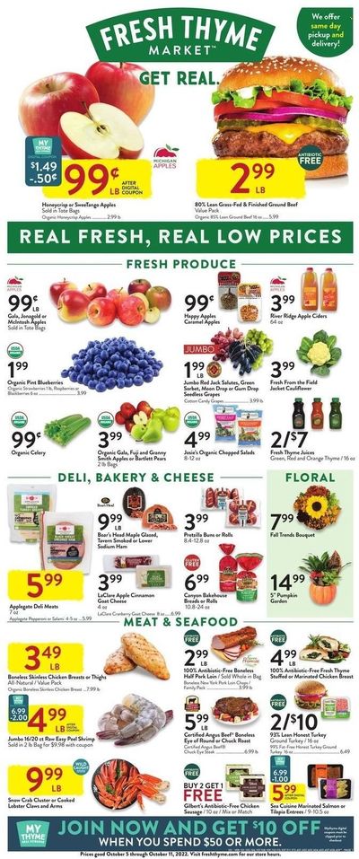 Fresh Thyme Weekly Ad Flyer Specials October 5 to October 11, 2022