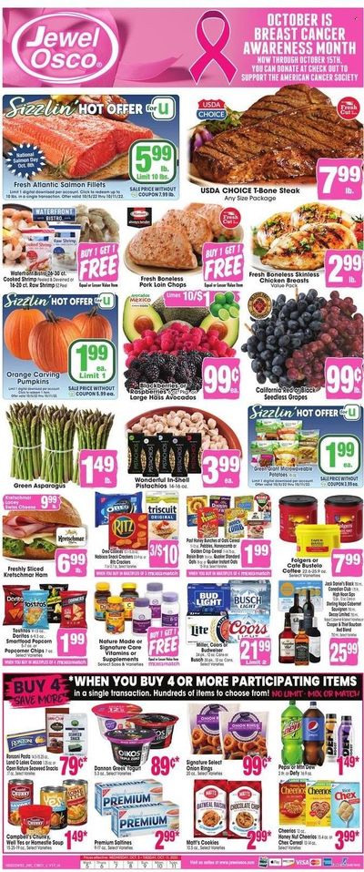 Jewel Osco (IA) Weekly Ad Flyer Specials October 5 to October 11, 2022