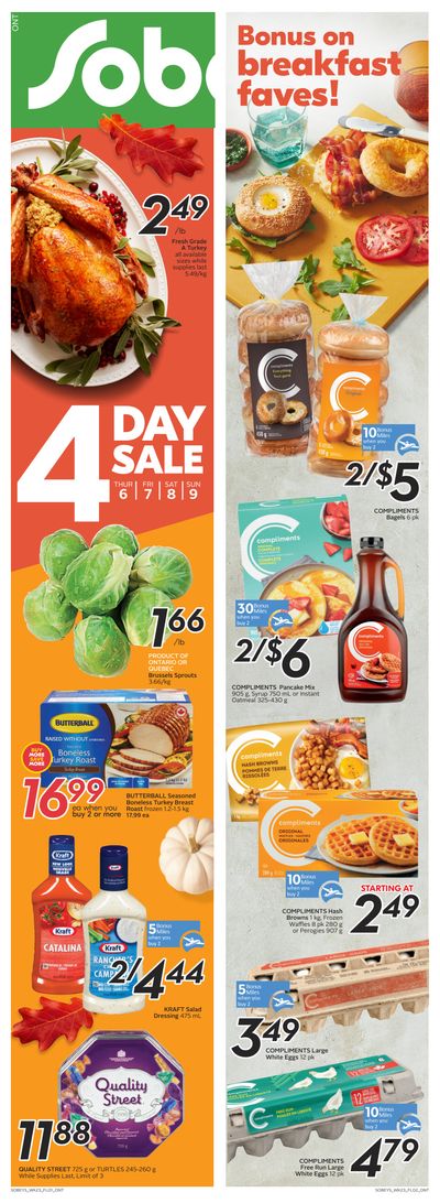 Sobeys (ON) Flyer October 6 to 12
