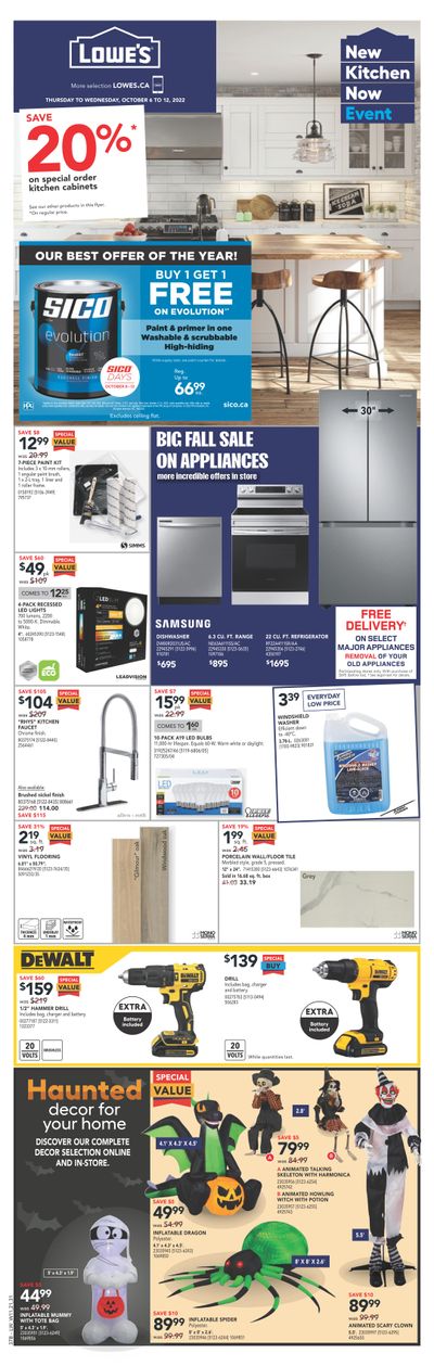 Lowe's (West) Flyer October 6 to 12
