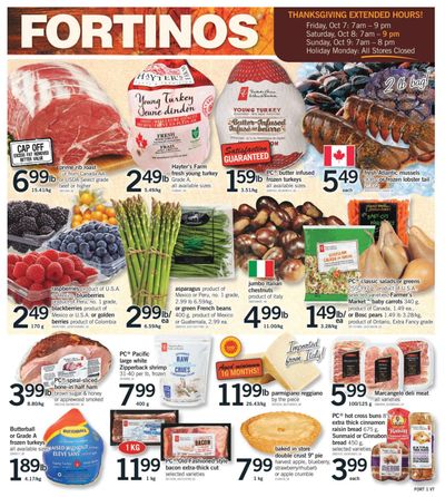 Fortinos Flyer October 6 to 9
