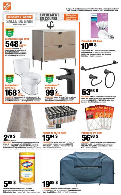 Home Depot (QC) Flyer October 6 to 12