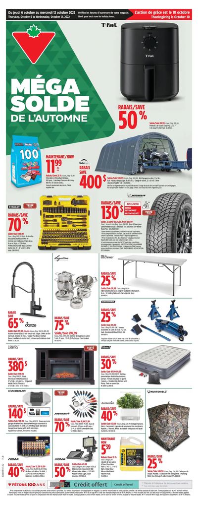 Canadian Tire (QC) Flyer October 6 to 12
