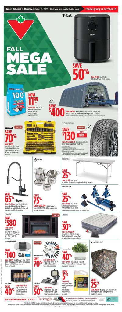 Canadian Tire (ON) Flyer October 7 to 13
