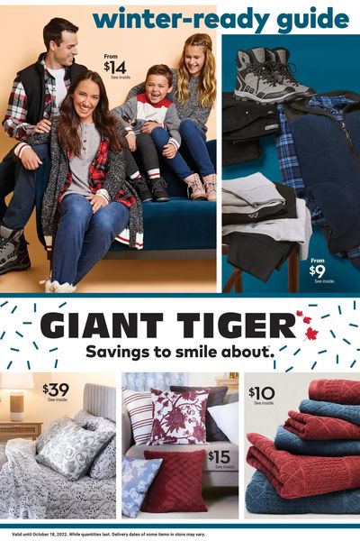 Giant Tiger Winter-Ready Guide October 5 to 18