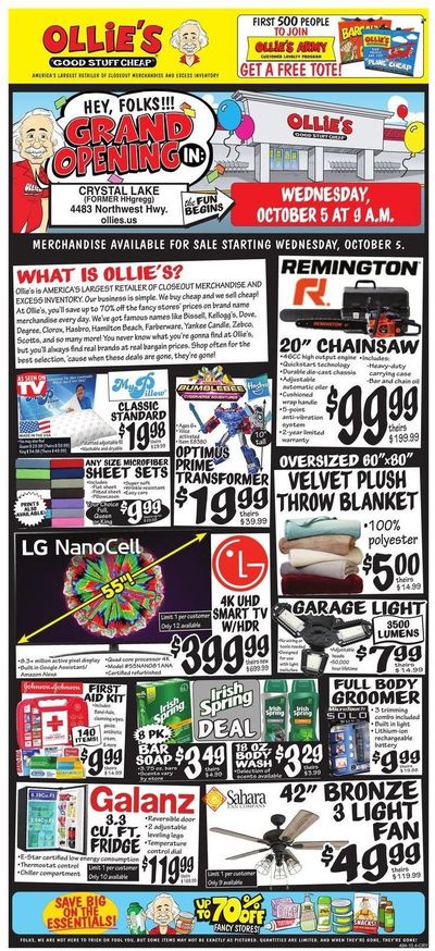 Ollie's Bargain Outlet Weekly Ad Flyer Specials October 5 to October 12, 2022