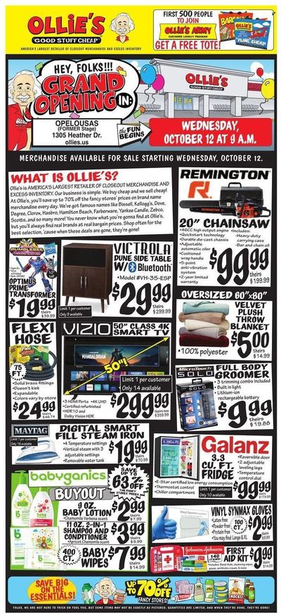 Ollie's Bargain Outlet Weekly Ad Flyer Specials October 12 to October 19, 2022