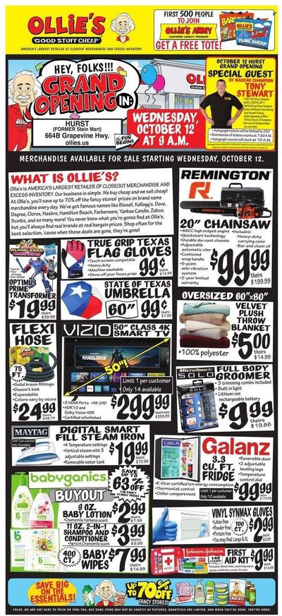 Ollie's Bargain Outlet Weekly Ad Flyer Specials October 12 to October 19, 2022