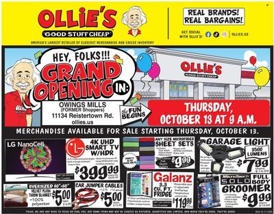 Ollie's Bargain Outlet Weekly Ad Flyer Specials October 12 to October 19, 2022