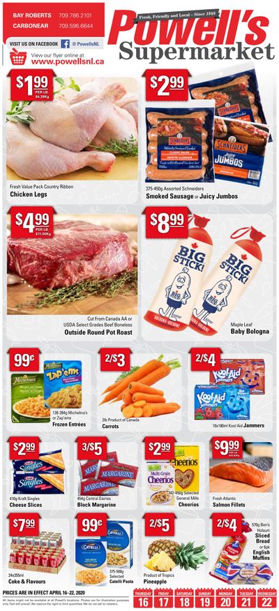 Powell's Supermarket Flyer April 16 to 22