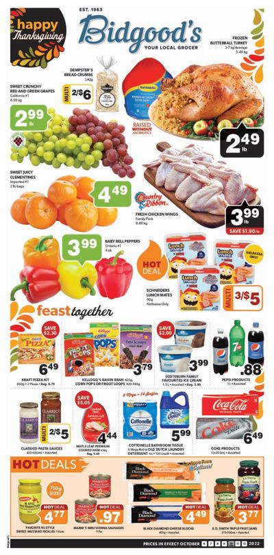 Bidgood's Flyer October 6 to 12