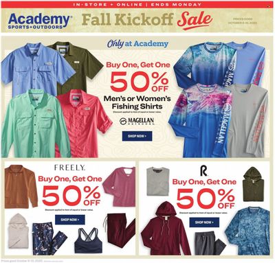 Academy Sports + Outdoors Weekly Ad Flyer Specials October 6 to October 10, 2022