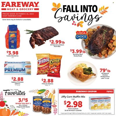 Fareway (IA) Weekly Ad Flyer Specials October 3 to October 8, 2022