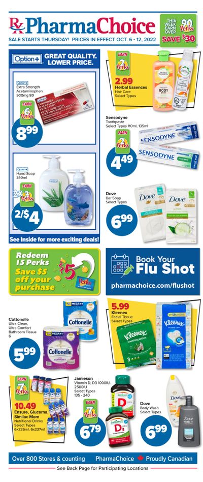 PharmaChoice (BC, AB, SK & MB) Flyer October 6 to 12