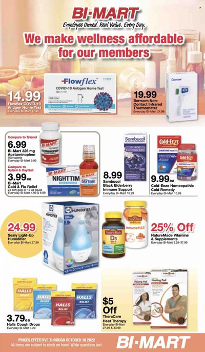 Bi-Mart (ID, OR, WA) Weekly Ad Flyer Specials October 5 to October 18, 2022