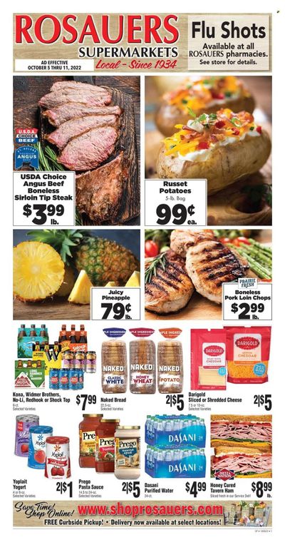 Rosauers (ID, MT, OR, WA) Weekly Ad Flyer Specials October 5 to October 11, 2022