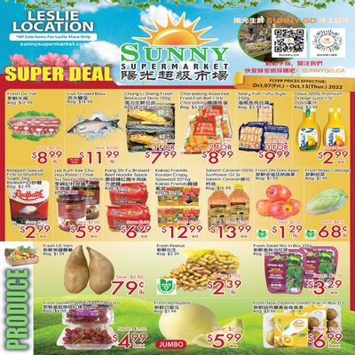 Sunny Supermarket (Leslie) Flyer October 7 to 13